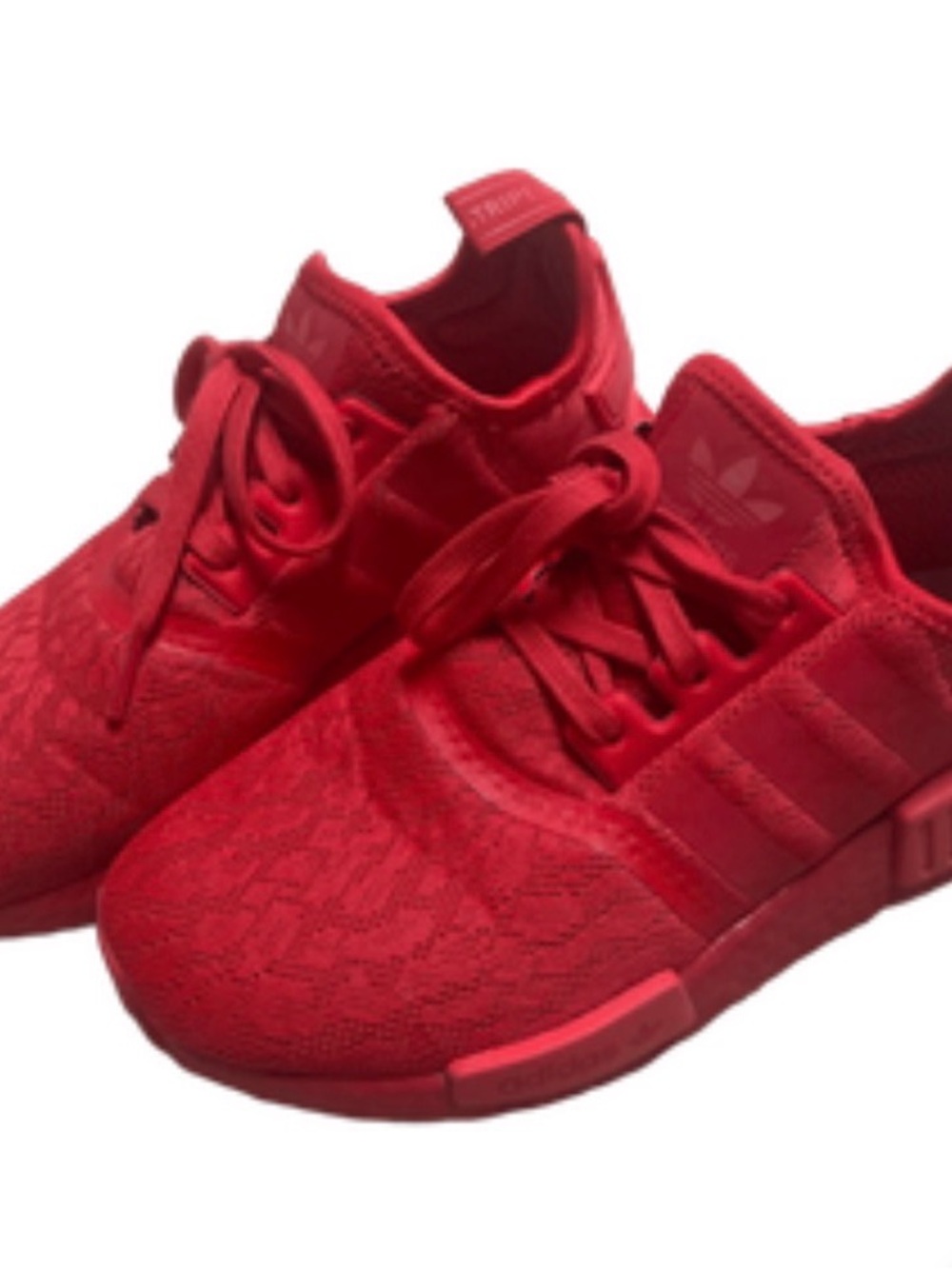 adidas men’s Red Lace-Up Sneakers